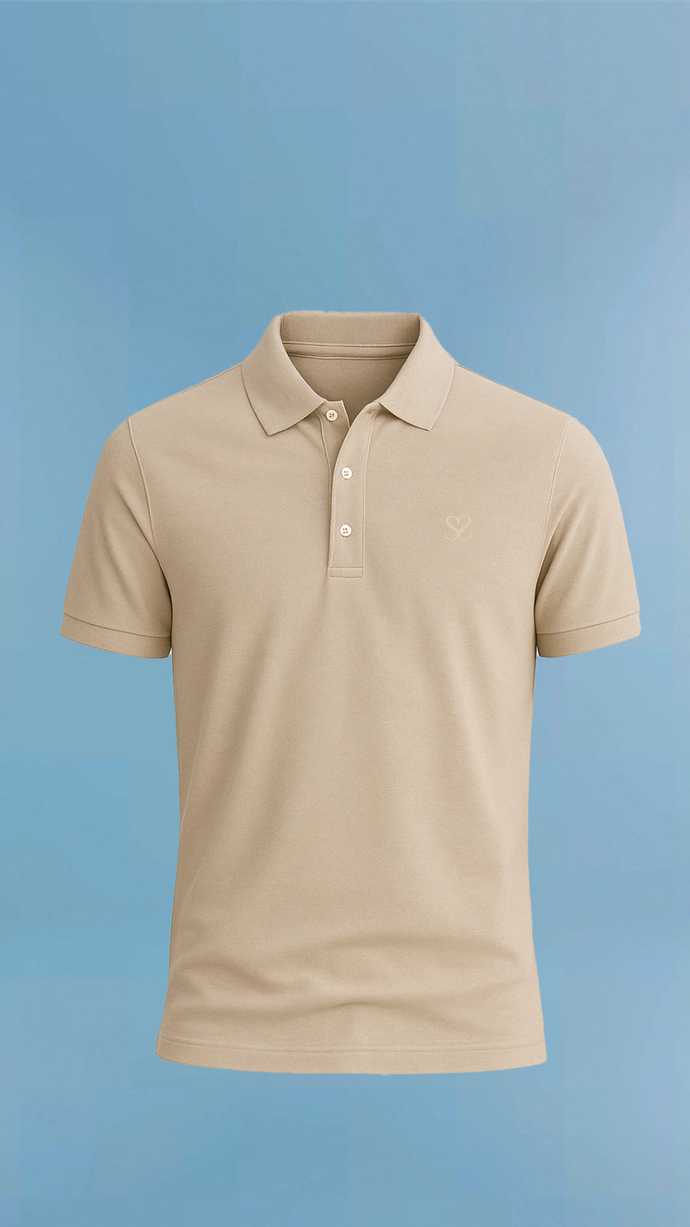 Polo Pima Double "S" Off-White