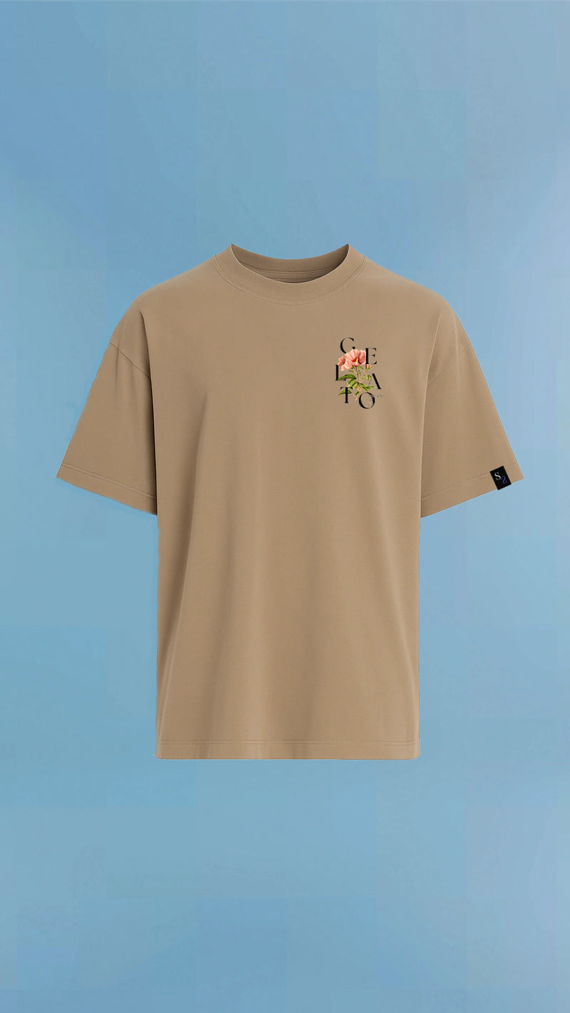 T-Shirt Flower Gelato Brown
