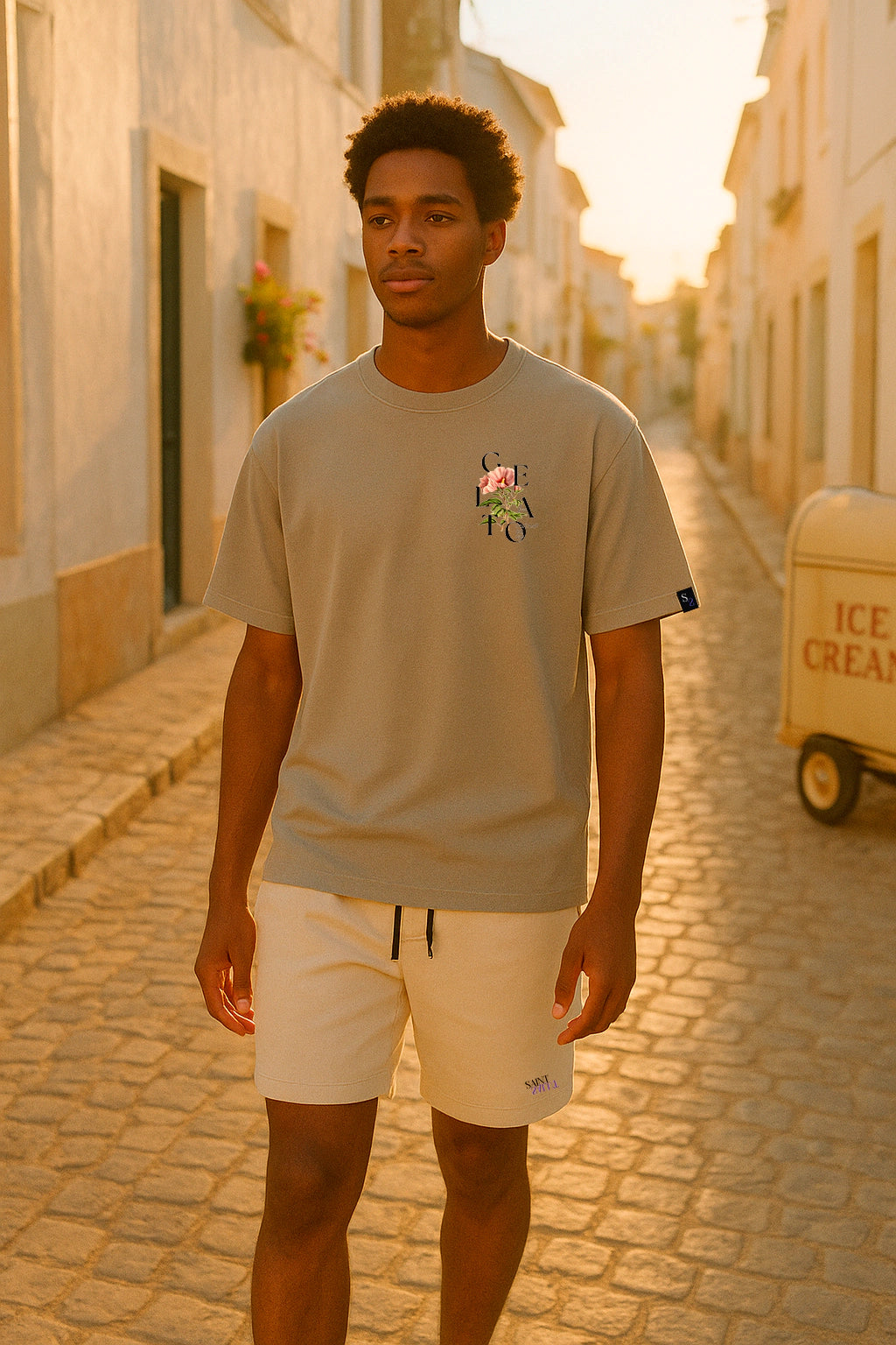 Guia de medidas — T-Shirt Flower Gelato Grey
