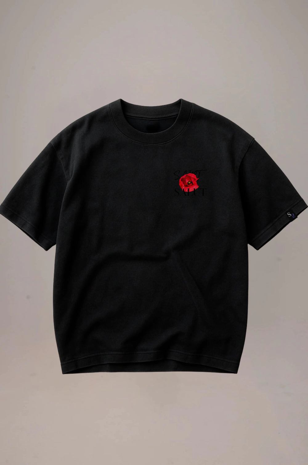 Coquelicot Oversized Tee Black