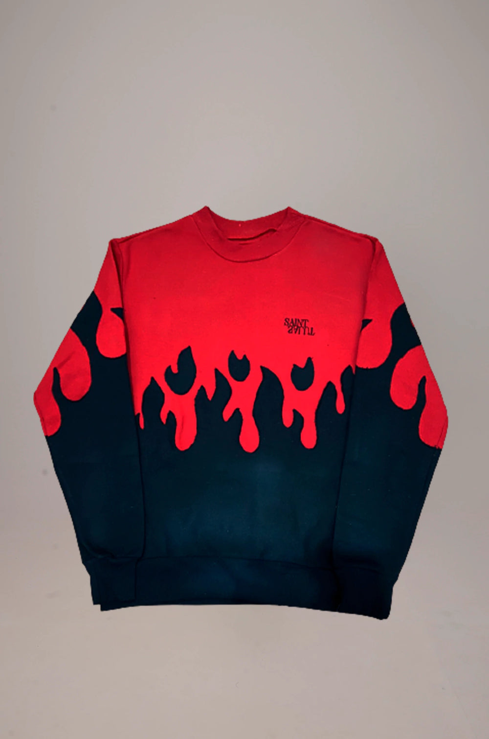 Fleece Crewneck Flame "Ruby"