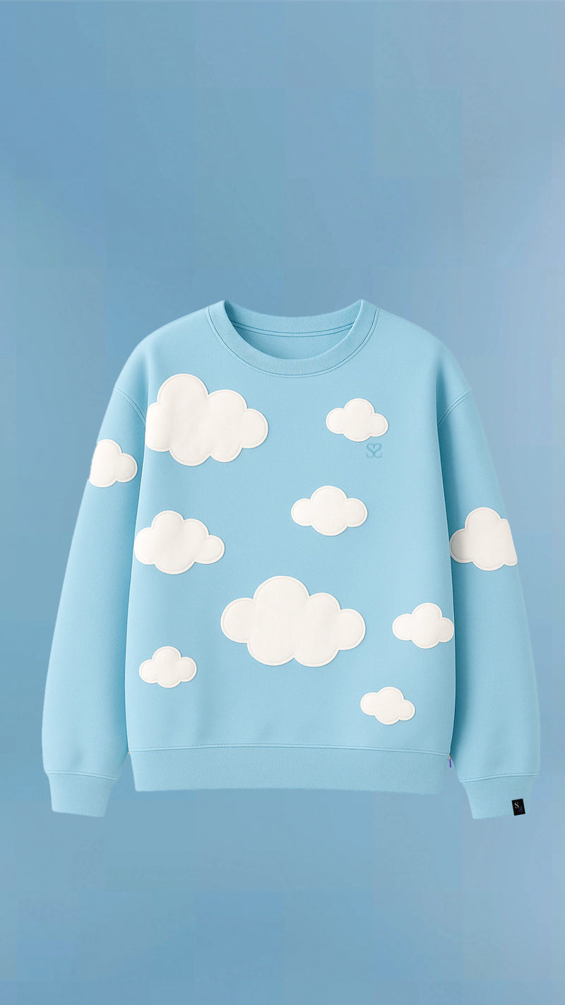 Fleece Crewneck PuffSky