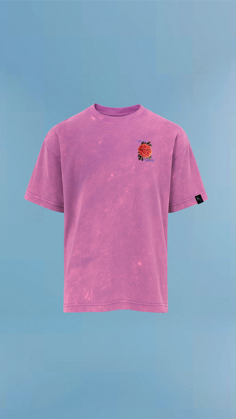 T-Shirt Chrysanthème Noir