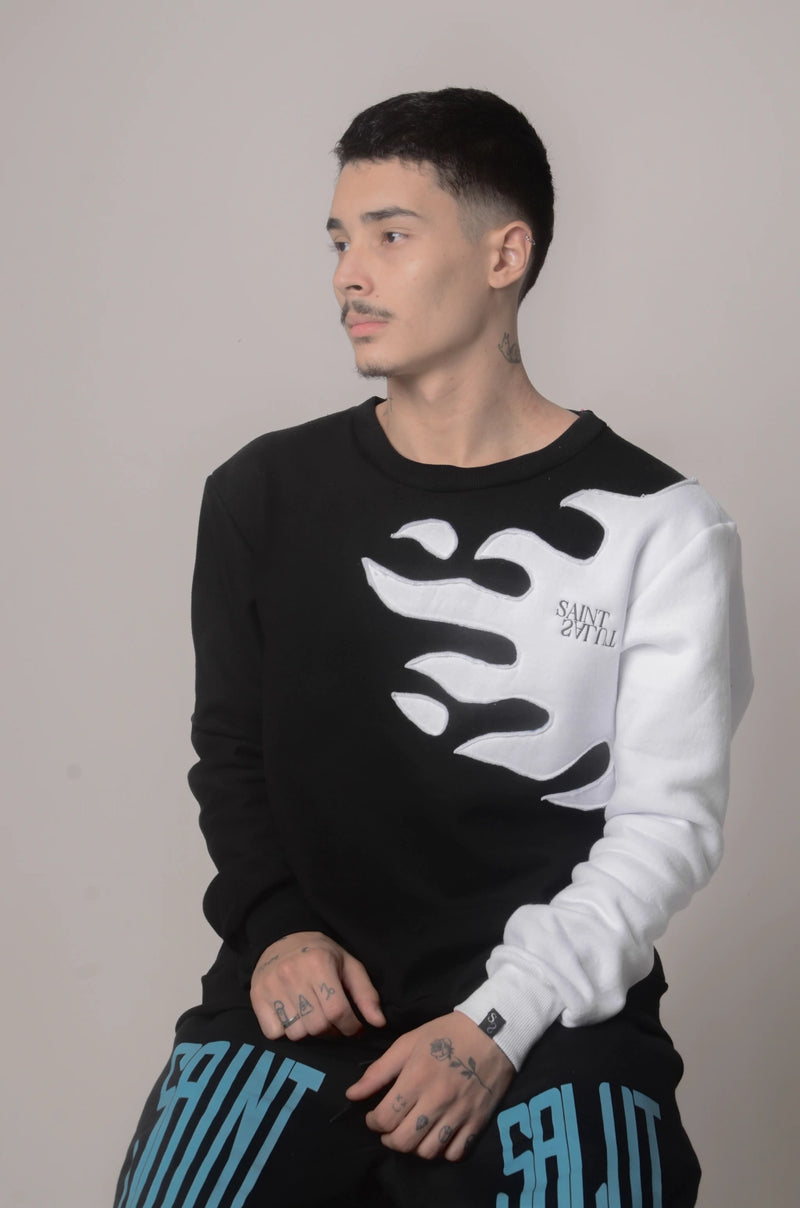 Fleece Crewneck Flame "Twist"