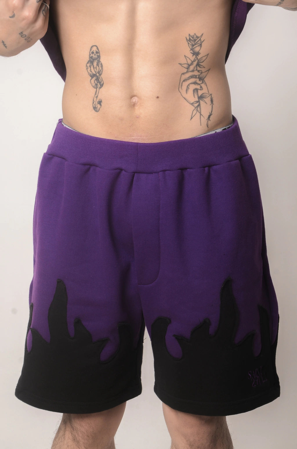 Guia de medidas — Sweatshorts Flame 