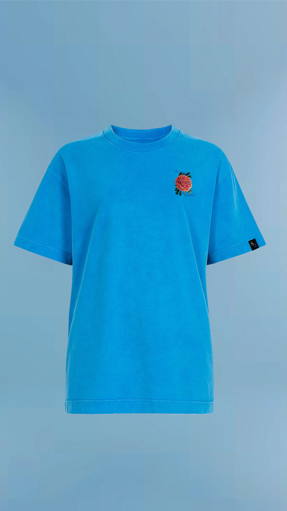 T-Shirt Chrysanthème Sky